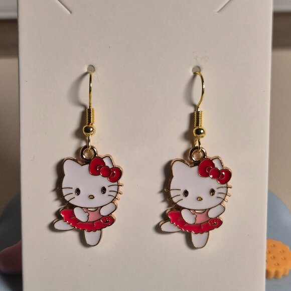 Sanrio Hello Kitty Cute Earrings Kawaii Accessories - Picture 1 of 1